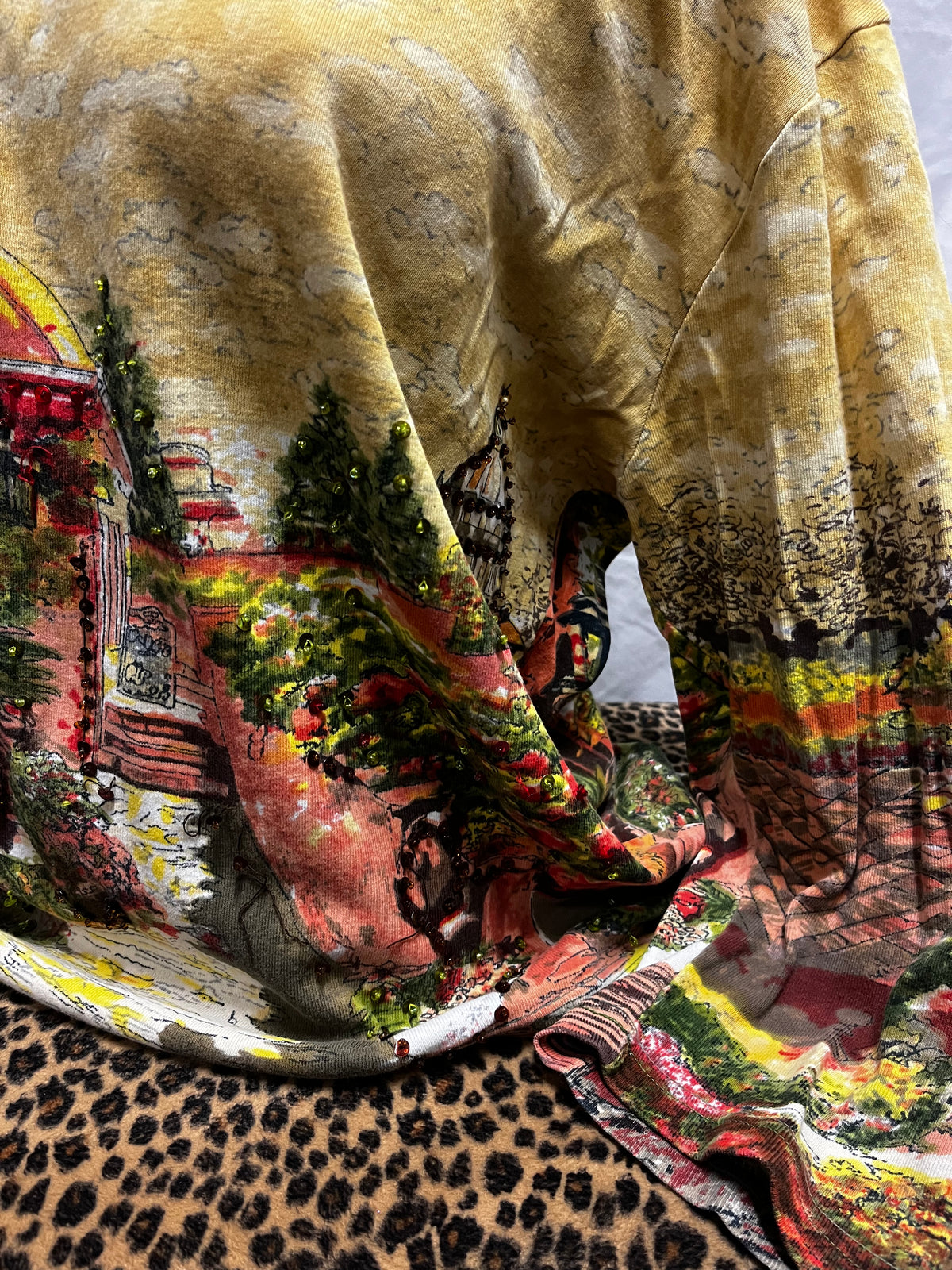 1X - Take Two 90s Sequin AOP Graphic Top
