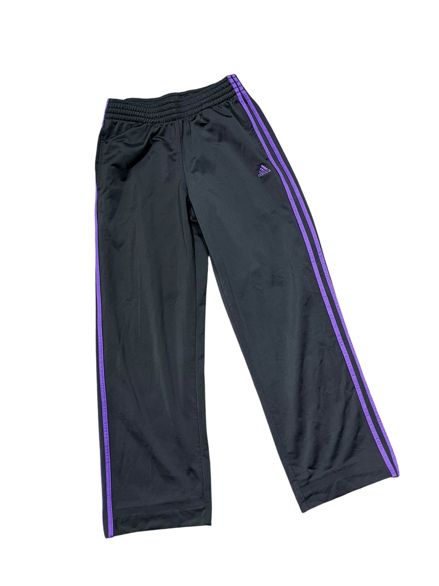 S/M - Adidas 2000s Purple Stripe Track Pants