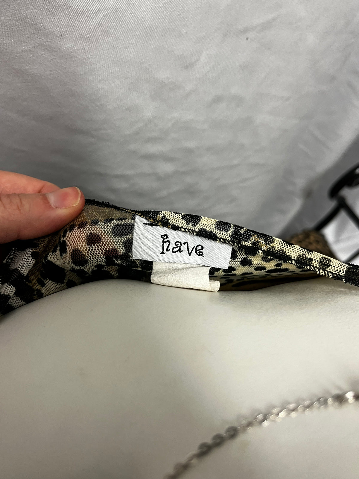 S/M - Have Y2K Animal Print Layered Mesh Top