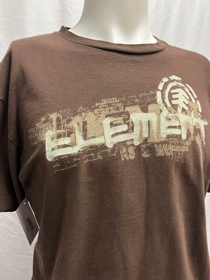 M - Element Y2K Brown Graphic Tee