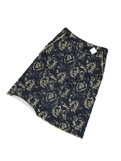 S - Tristan & Iseuit Pattern Denim Midi Skirt