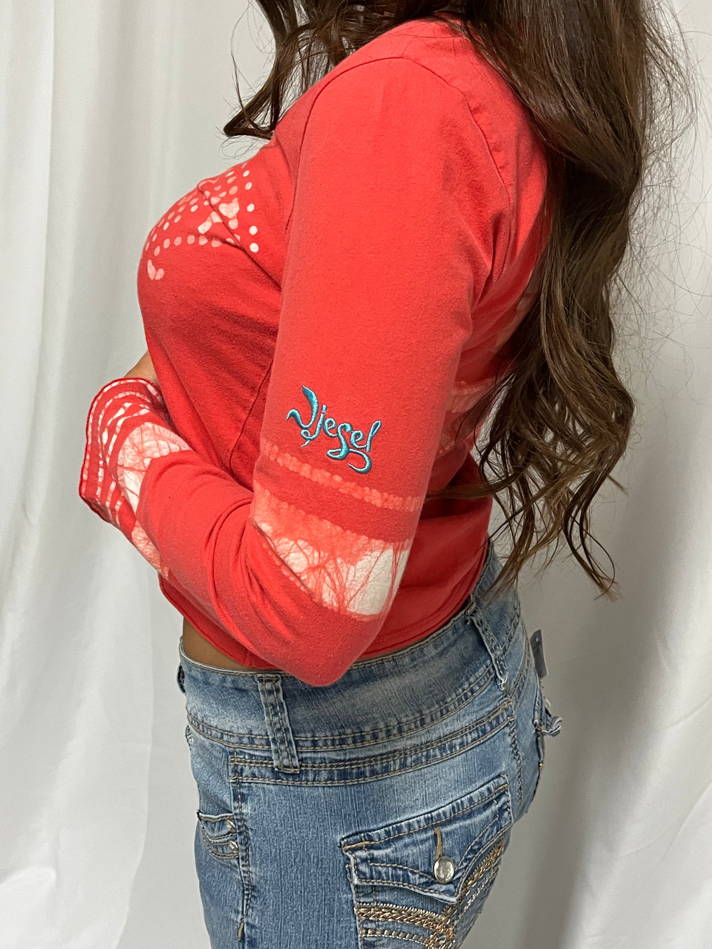 S - Diesel Y2K Belle Sleeve Graphic Top