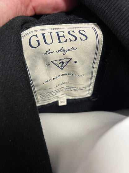 XS - Guess Y2K Rhinestone Slouchy Zip Sweater