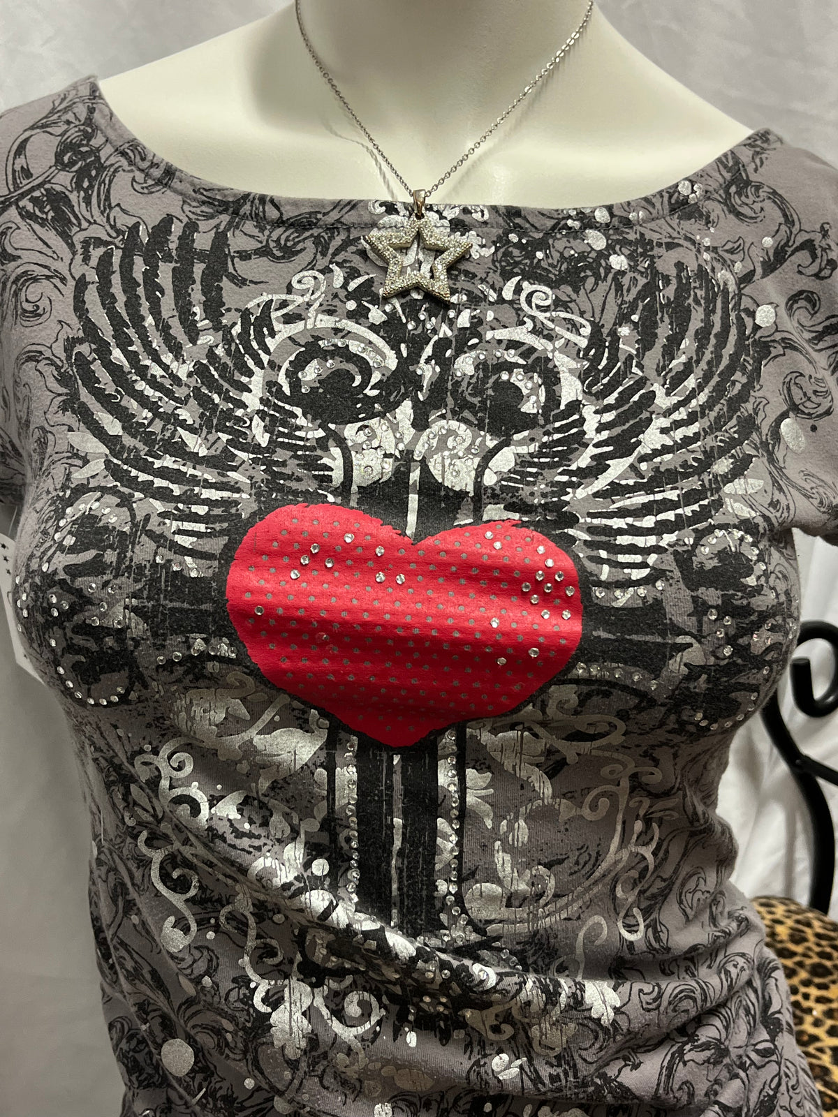 S - Streetwear Society Y2K Rhinestone Gothic Top