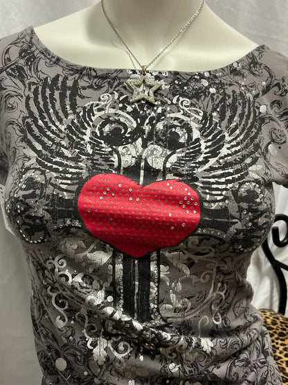 S - Streetwear Society Y2K Rhinestone Gothic Top