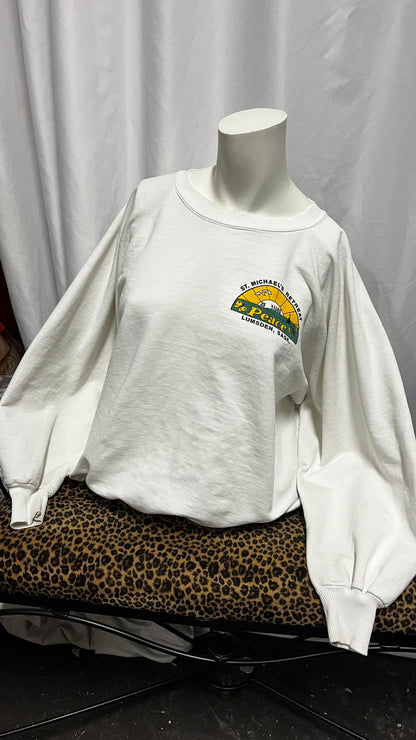 L - Lumsden Sask St Michaels Retreat Peace Vintage Sweatshirt
