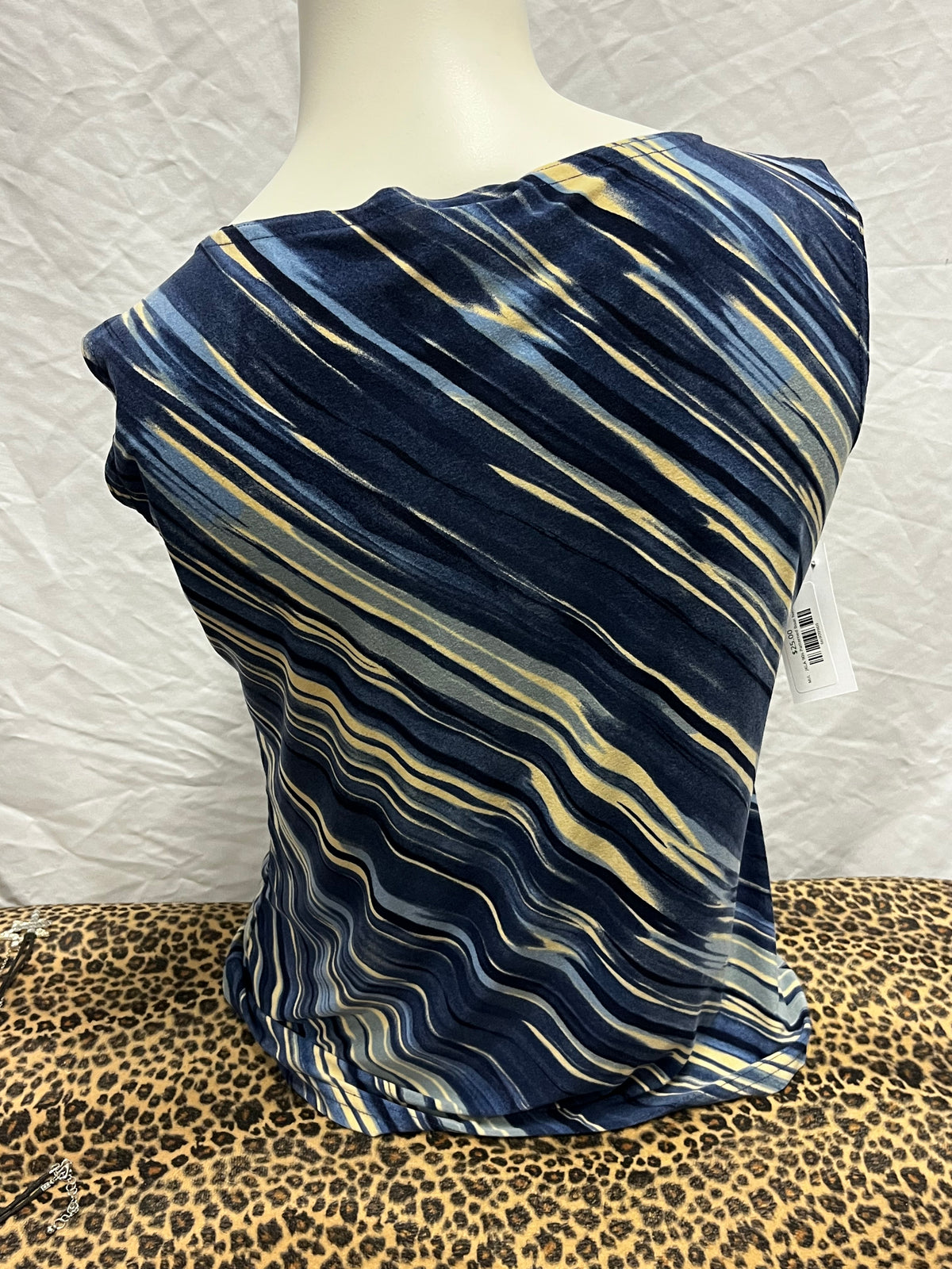 M/L - JKLA 90s Patterned Boat Neck Top