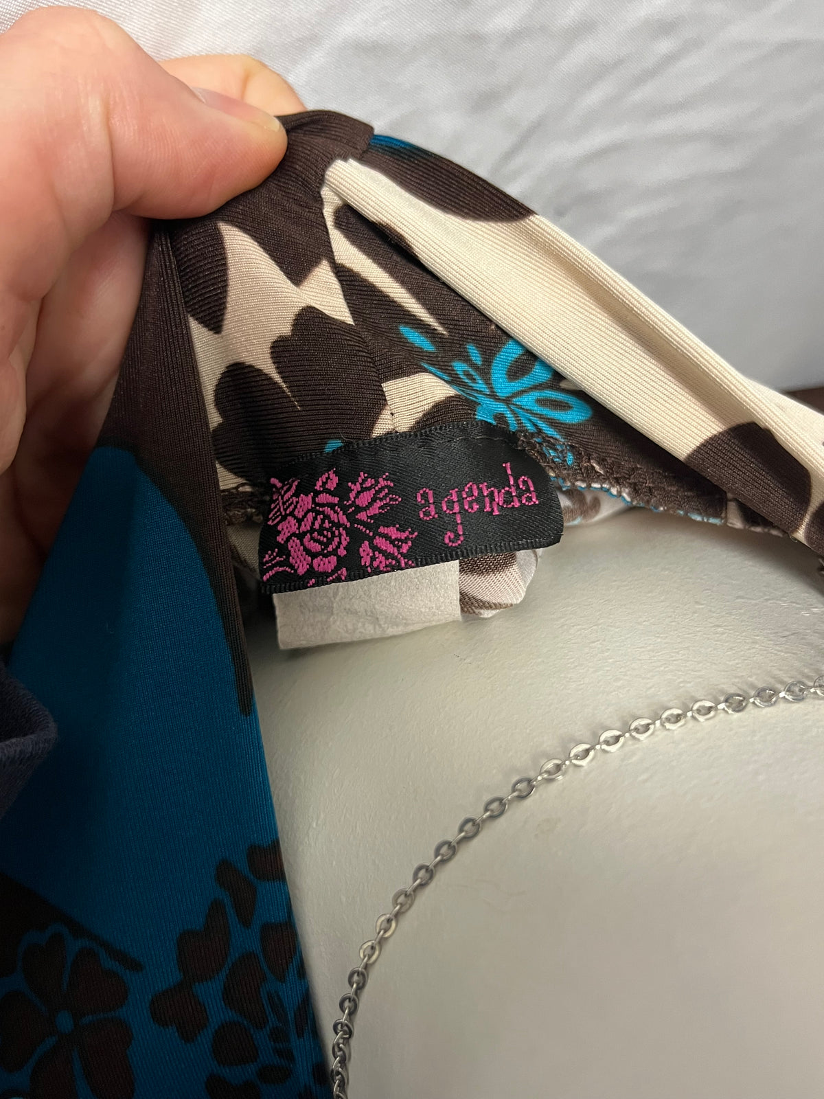 XL - Agenda Y2K Floral + Belt Detail Top