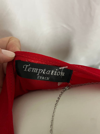 M - Temptation Italy 90s Beaded Butterfly Sequin Top