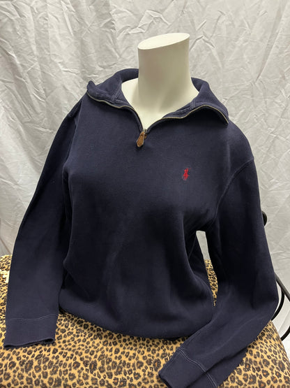 S/M - Polo Ralph Lauren 1/4 Zip Navy Sweater