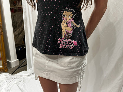S - L.E.I. Y2K White Cargo Mini Skirt
