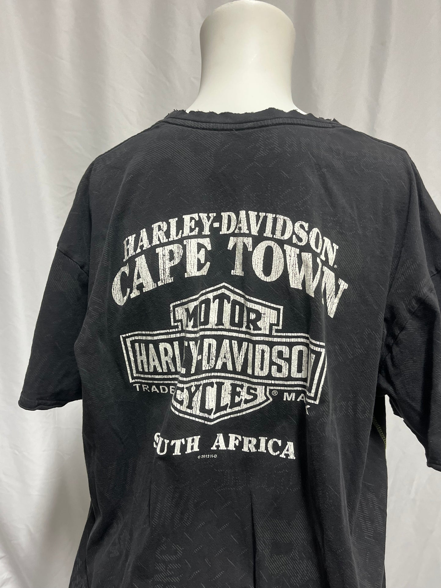 XXL - Harley Davidson Cape Town Green + Black Graphic Tee