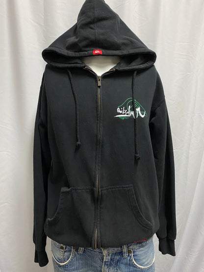 L - Quiksilver Double Sided Logo Zip Hoodie