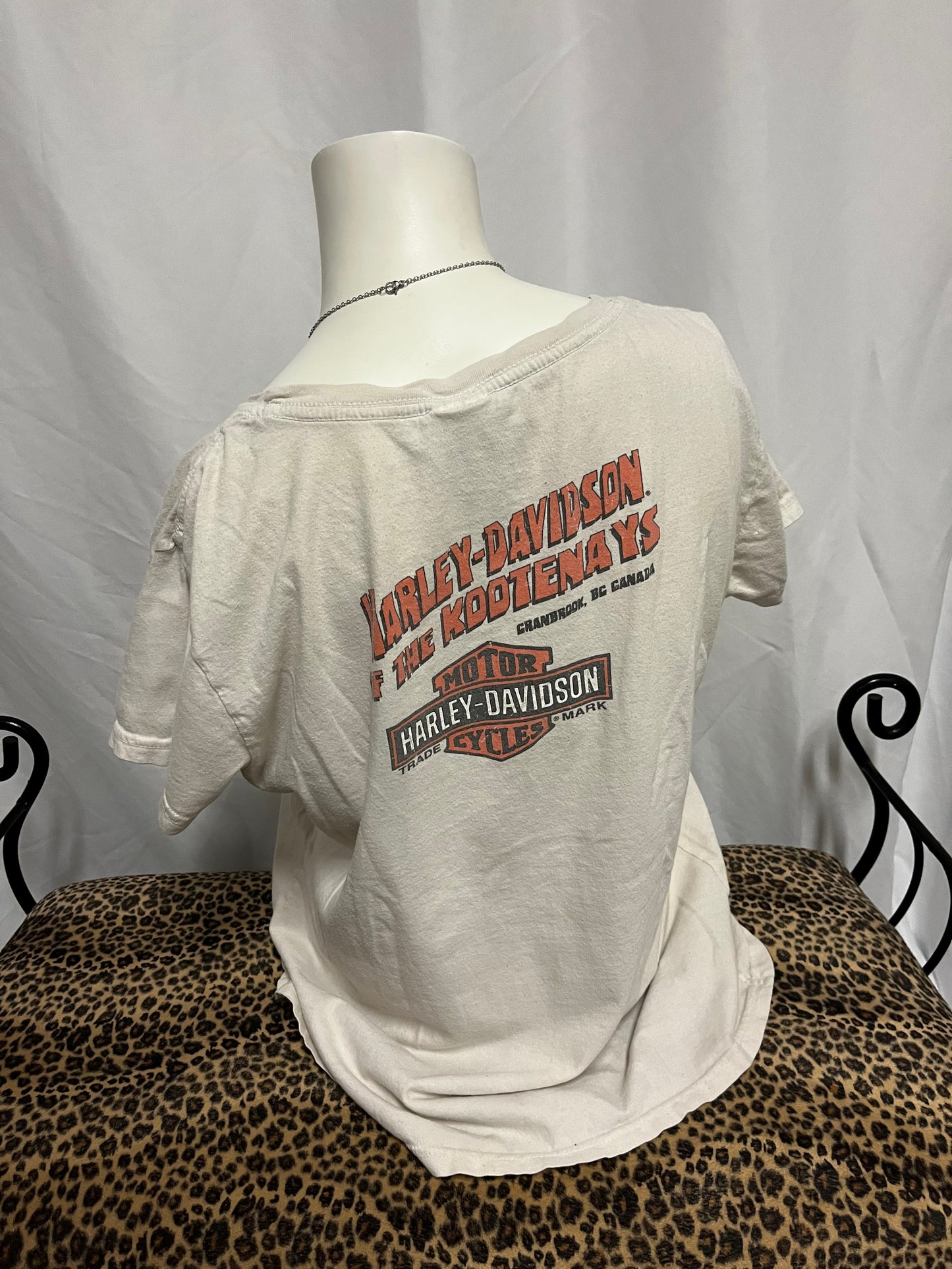 XL - Harley Davidson 2000s Rhinestone Graphic Tee
