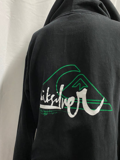 L - Quiksilver Double Sided Logo Zip Hoodie