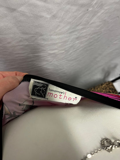 L - Mother Y2K Pink Floral Tie Blouse