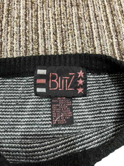 M - Blitz 80s Patterned Knit Sweater