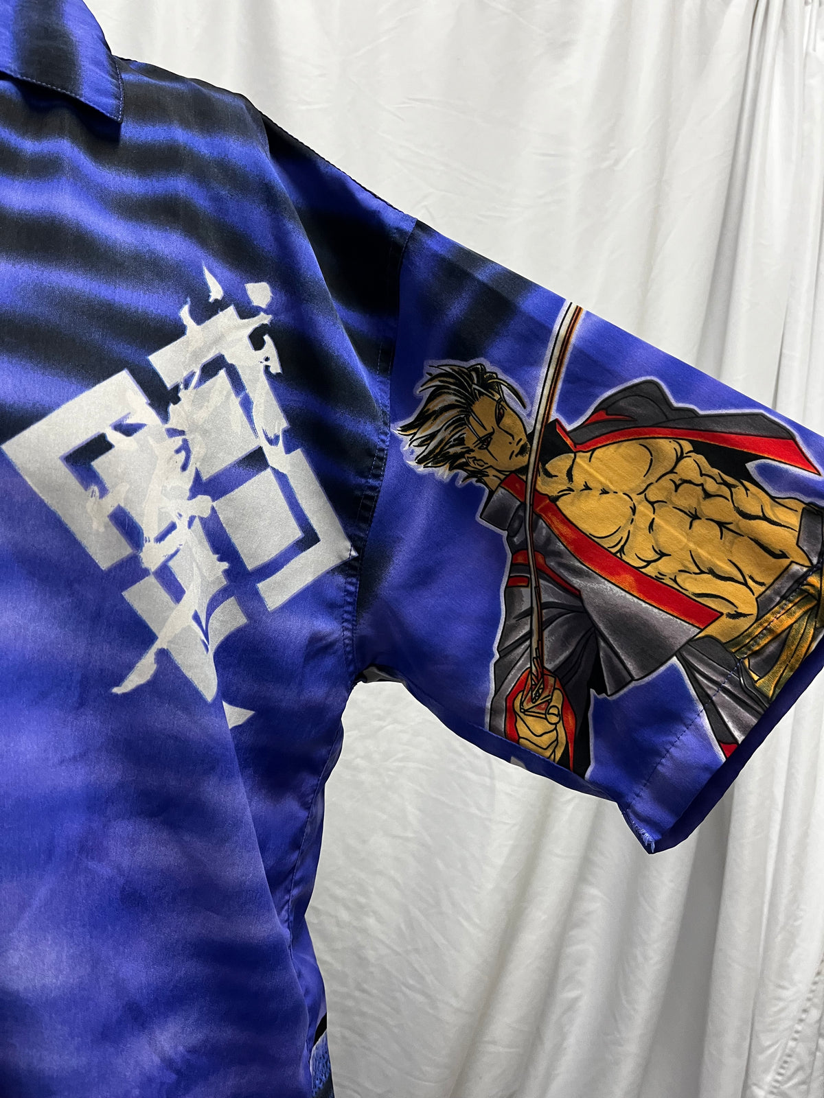 M/L - One O One Network Y2K Anime Graphic Button Shirt