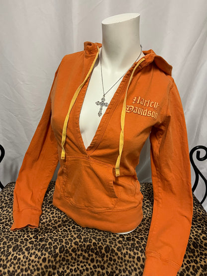 M - Harley Davidson V-Neck Lightweight Hoodie