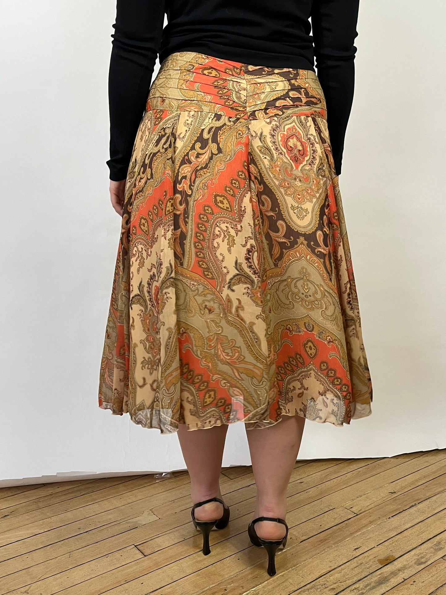 Nygaard Vintage Flowy Long Skirt