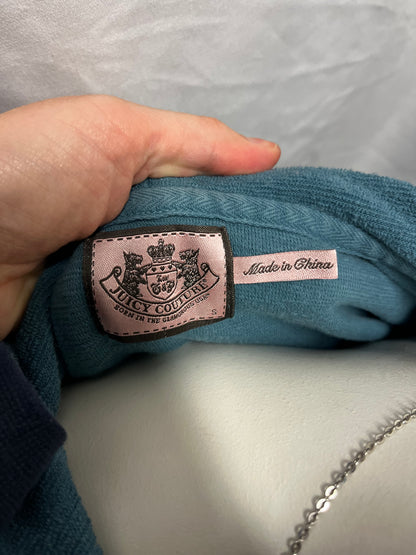 S - Juicy Couture Y2K Button Detail Pullover Hoodie
