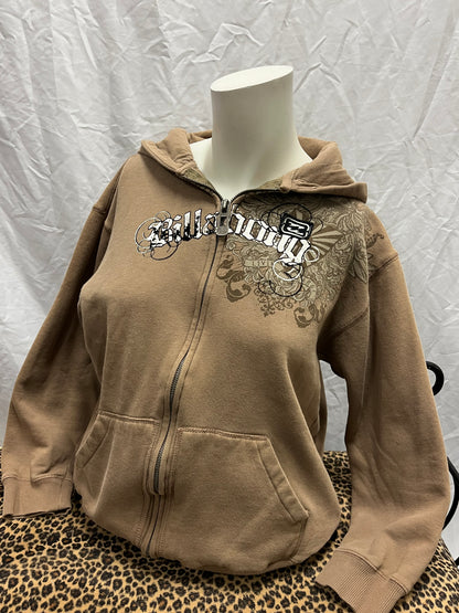 L - Billabong Y2K Gothic Graphic Zip Hoodie