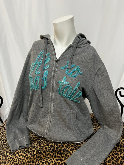 L - Aeropostale 2000s Sequin Zip Hoodie