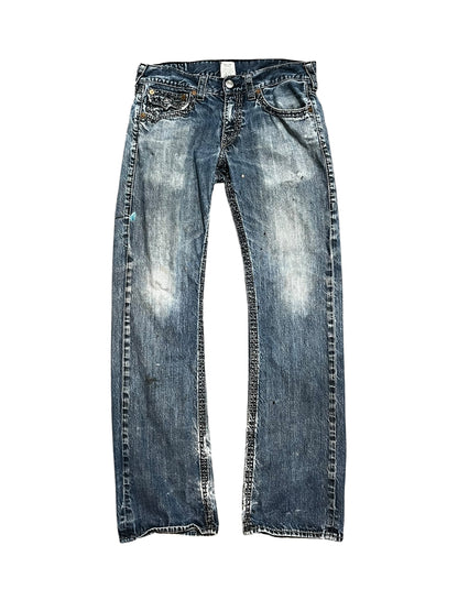 32" - True Religion Straight Leg Men's Jeans