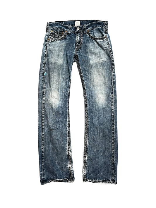 32" - True Religion Straight Leg Men's Jeans