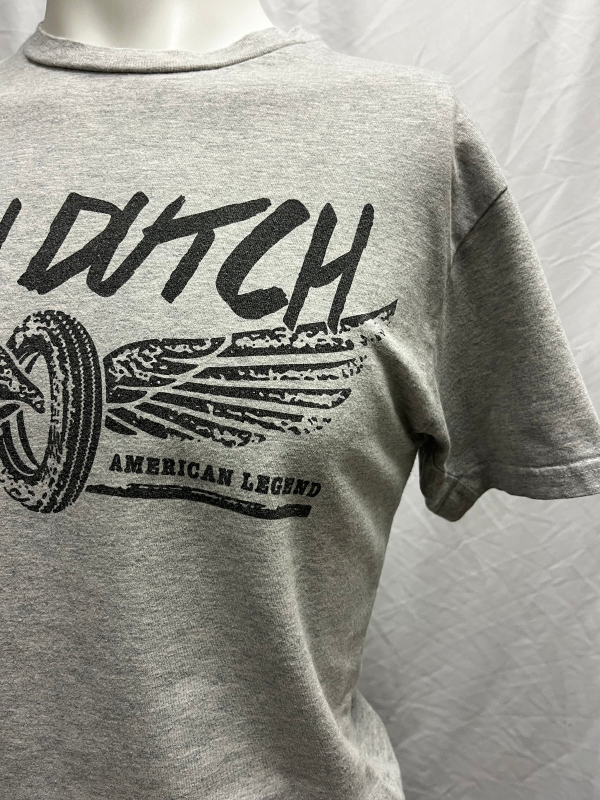 S - Von Dutch Grey + Black Graphic Tee