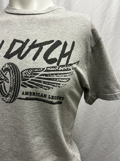 S - Von Dutch Grey + Black Graphic Tee