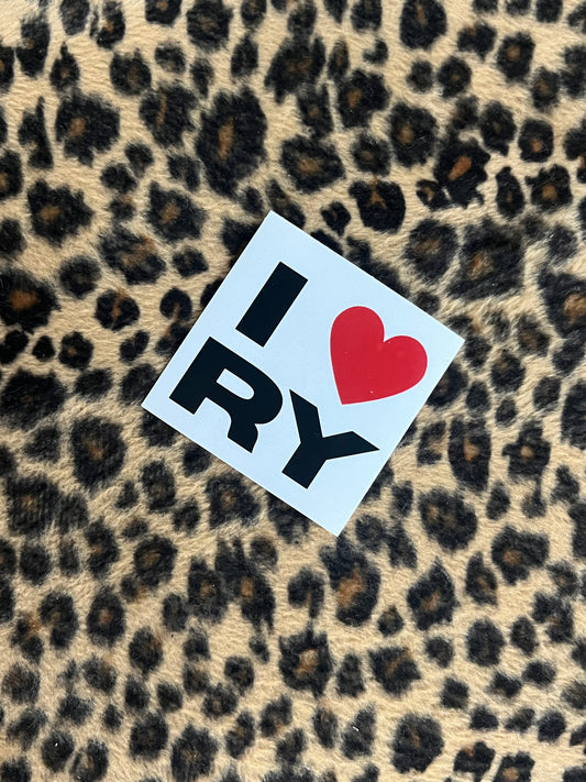 I ♥ RY Sticker