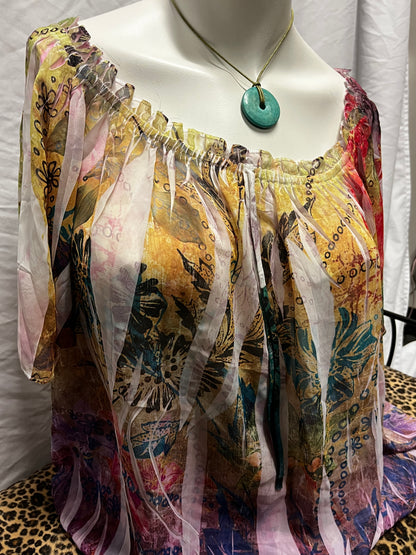 XL - Simply Irresistible Sheer Fairy Tie Blouse
