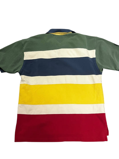 L - Tommy Hilfiger 2000s Striped Polo Tee