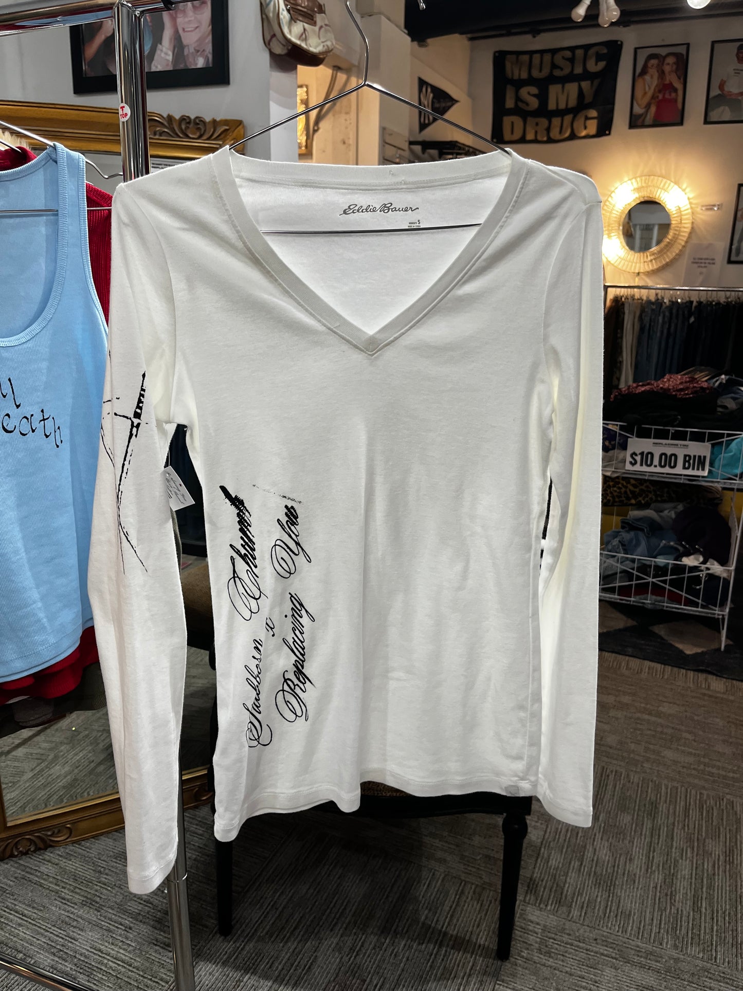 S/M - RY x STT V-Neck Long Sleeve