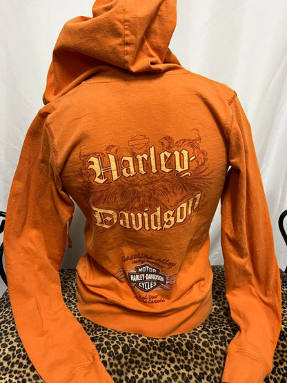 M - Harley Davidson V-Neck Lightweight Hoodie