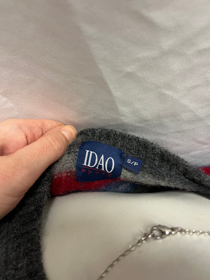 S - IDAO Sport 100% Wool Striped Sweater