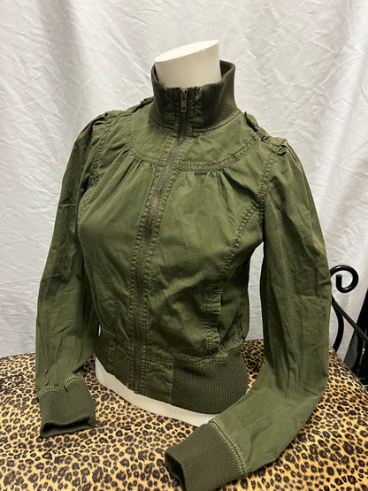 XS/S - 21 Y2K Army Green Cargo Light Zip Jacket