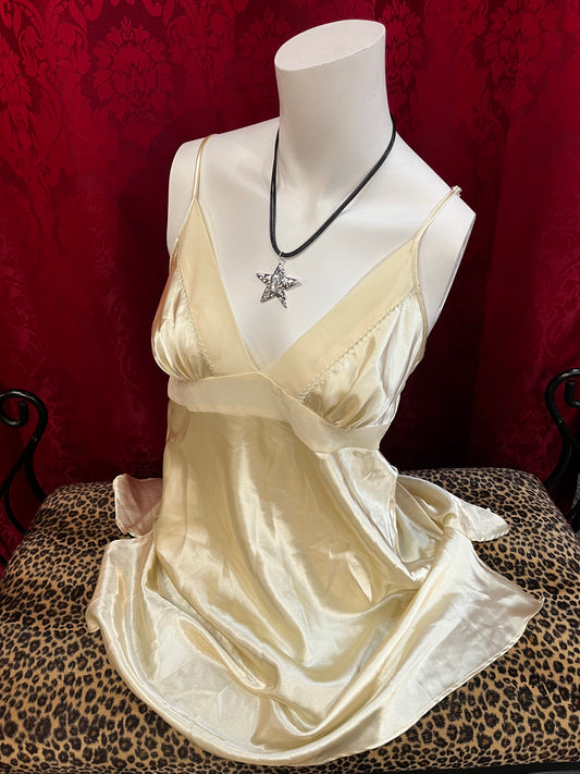 M - Sentiments Butter Yellow Satin Camisole