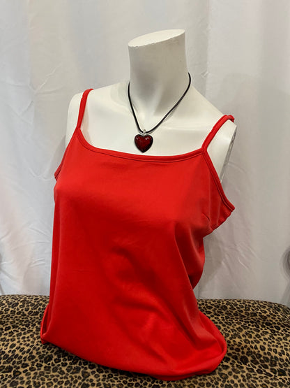 L - Candy Couture Red Cami Top