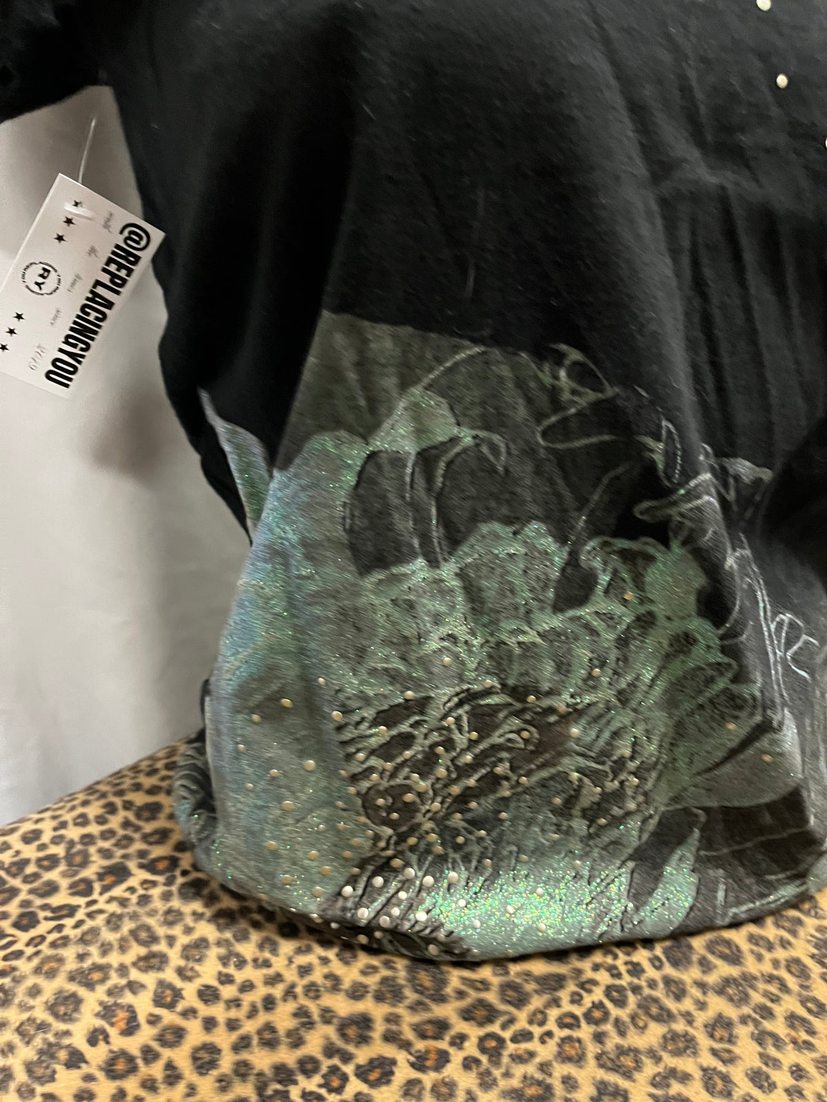 L - Gossip Girls Y2K Flower Graphic Top